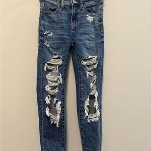 American Eagle Distressed Blue Jeans